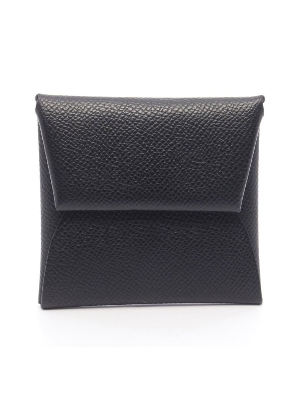 Hermes Coin Purse Bastia Black Leather
